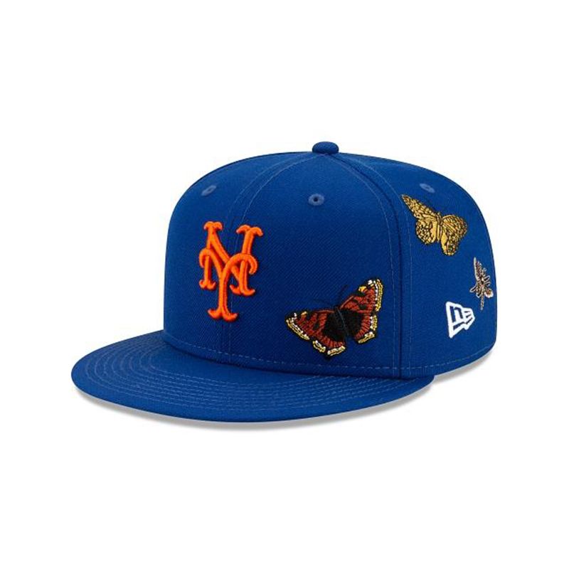 MLB New York Mets X Felt 59Fifty Fitted (HYT6607) - Blue New Era Caps